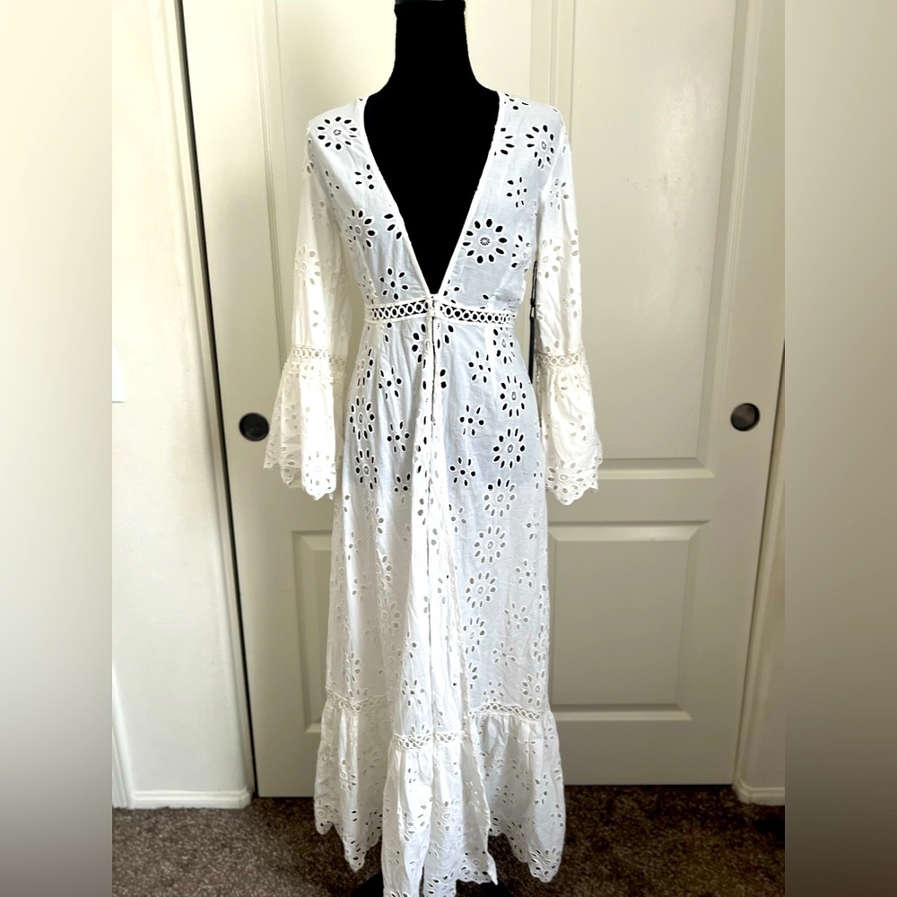 Eyelet coverup/dress
